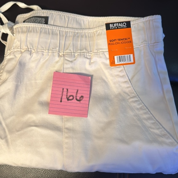 Buffalo David Bitton Women's Soft Tencel Pull-On Jogger XXL Cream - Picture 15 of 17